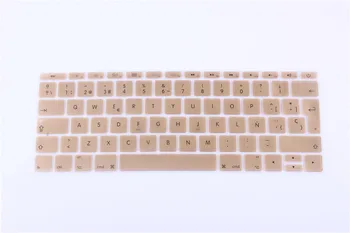 

12 inch Silicone Spanish Waterproof Keyboard Cover For New Macbook 12 Retina /New Pro 13 with Retina A1708 keyboard Film Sticker