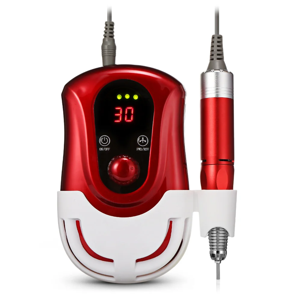 30000RPM Electric Nail Drill Machine Cutter Manicure Pedicure Tools With Accessory Profession Grinding Nail Art Equipment Kit 6