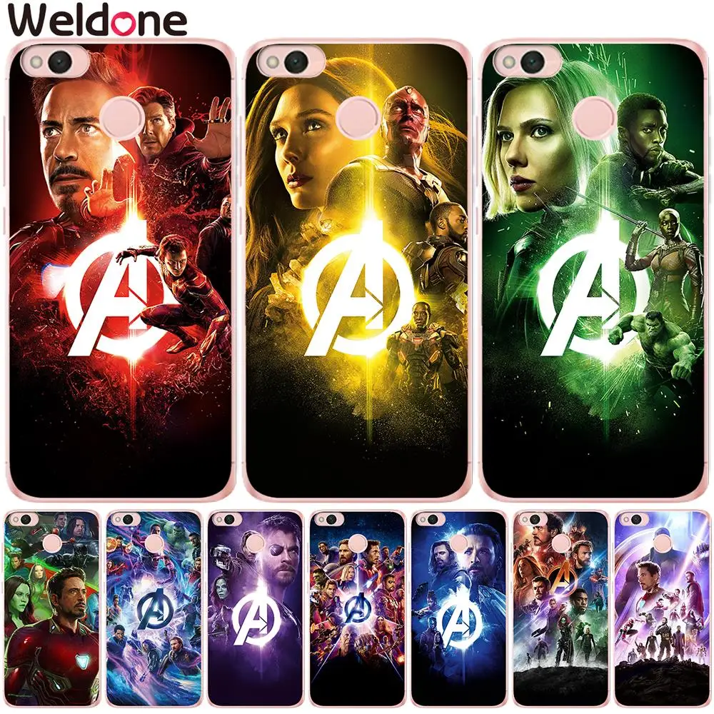 

Marvel Avengers Cases For Xiaomi Mi5X Mi a1 a2 Mi6 X Mi8 Mi9 Redmi Y1 Lite 4X 5a 6A 6 4A Note 4X 5A Wanda phone Etui case Cover
