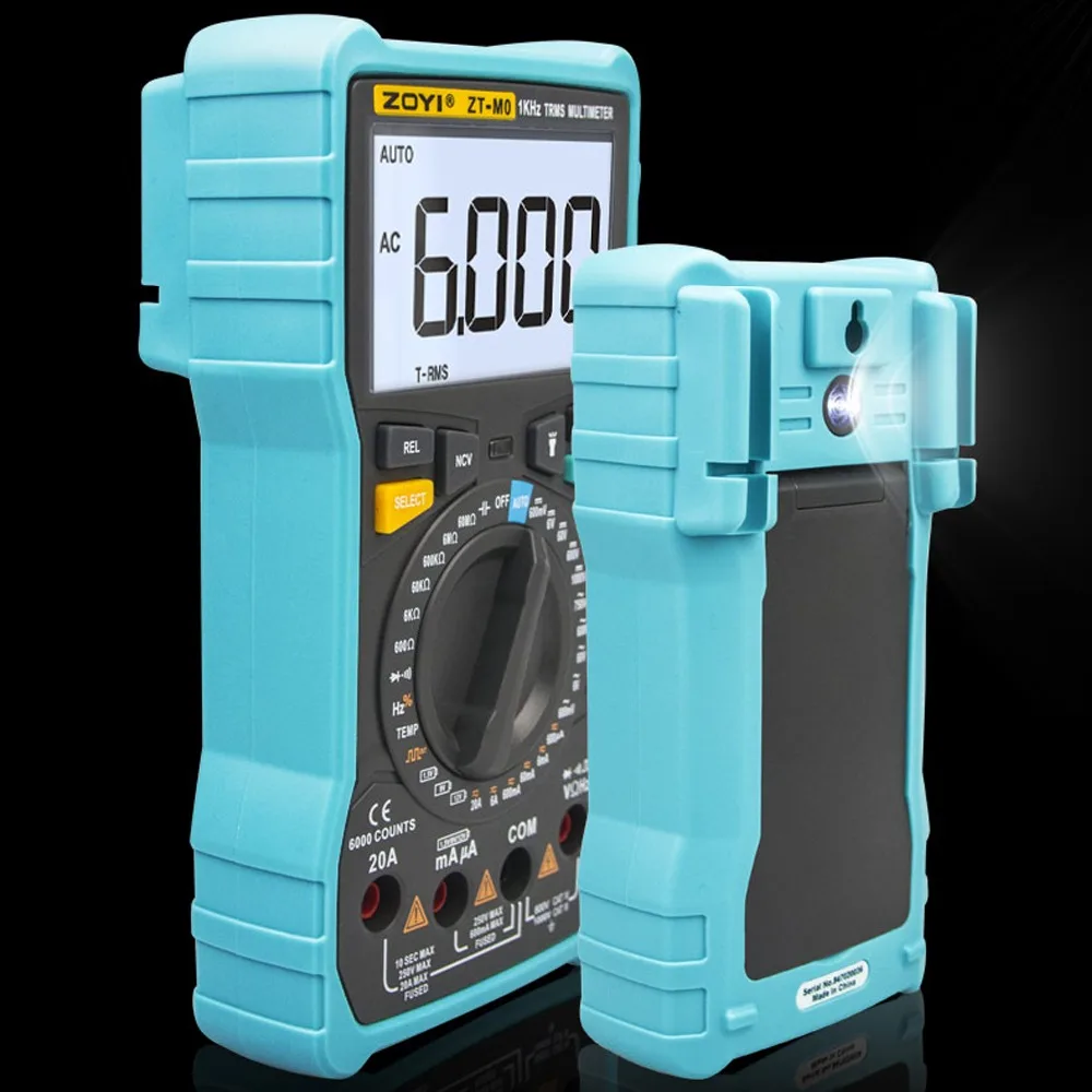 

Smart Digital Multimeter BSIDE ZT-M0 LCD Display 6000 Counts Battery test Voltage Square Wave Output Capacitance Tester DMM