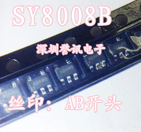 

20PCS/LOT SY8008B silk screen AB at the beginning of 5 feet chip PWM synchronous buck DC-DC
