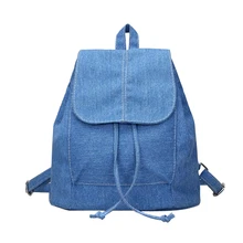 New Fashion Women Canvas Spring Multifunction Backpack Girls Leisure Jeans Tranel Backpack School Rucksack for Teenagers