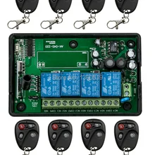 Продавать горячий AC85v~ 250 В 110 В 220 В 4CH Дистанционного Управления Выключатель teleswitch Реле Выход Радио Модуль приемника и Передатчика