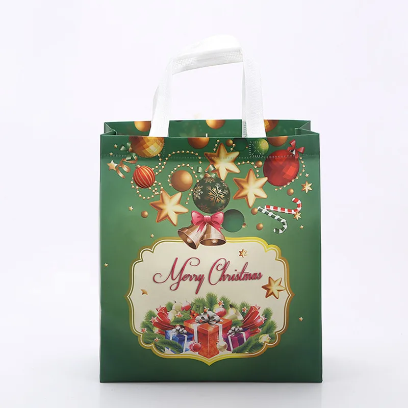 1 шт. Рождественский Подарочный мешок из ткани рождественские сумки для покупок Санта-Клауса