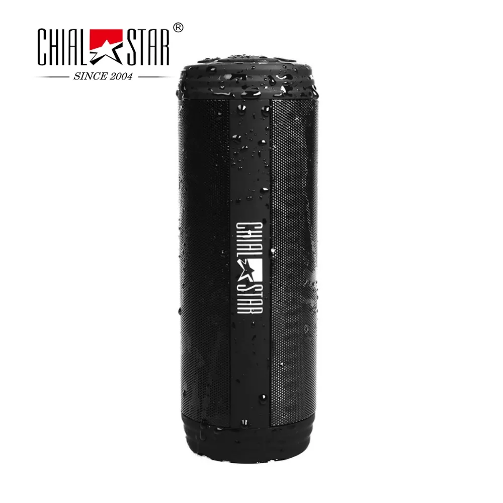 

Chialstar Bluetooth 4.1 Speaker Outdoor, Portable Waterproof Wireless Stereo Bicycle Speakers Mini Support SD Card Black Audio
