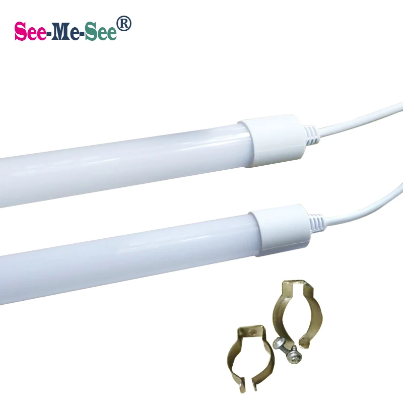 10PCS/Lot 360 degree lighting plastic pipe tube 2ft 4ft 5ft Hanging wire IP67 waterproof t8 led tube