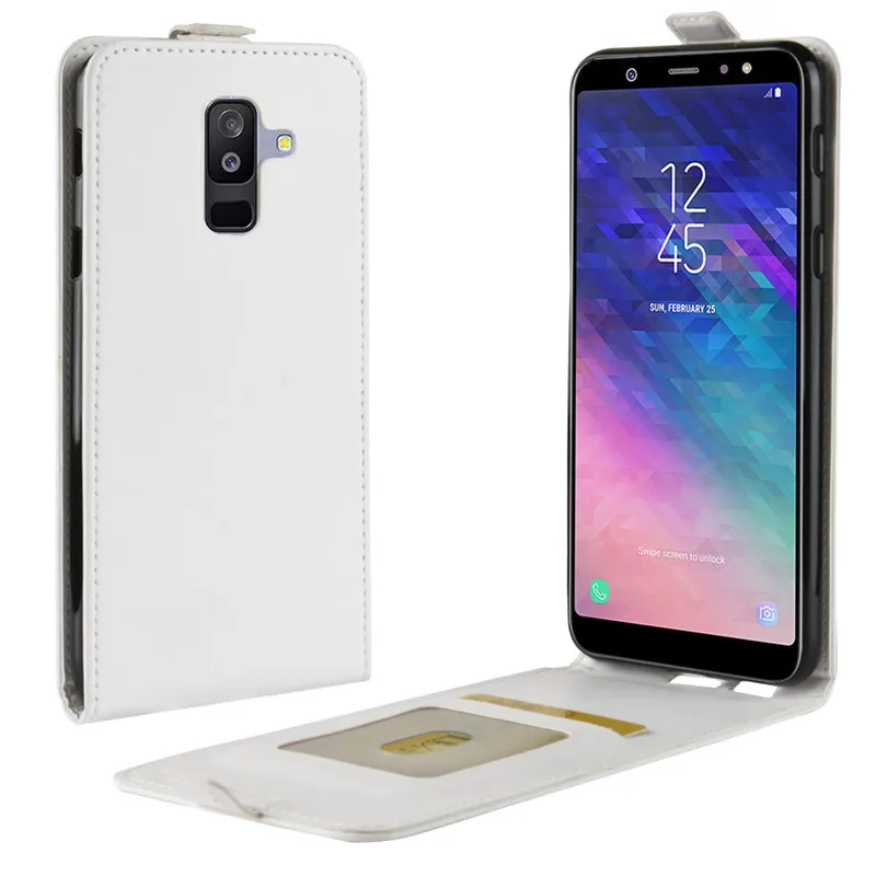 Откидной Вертикальный чехол книжка для samsung Galaxy A6 плюс 2018 6 0 дюймов телефонные
