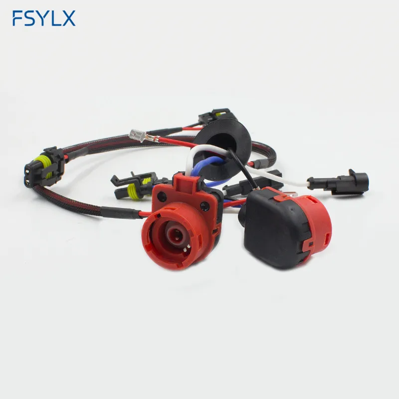 FSYLX Ксеноновые D2S D2R D2C D4S AMP пучок-Удлинитель силовой кабель для Автомобильная ксеноновая лампа балласта D2 D4 HID переходник конвертер адаптер