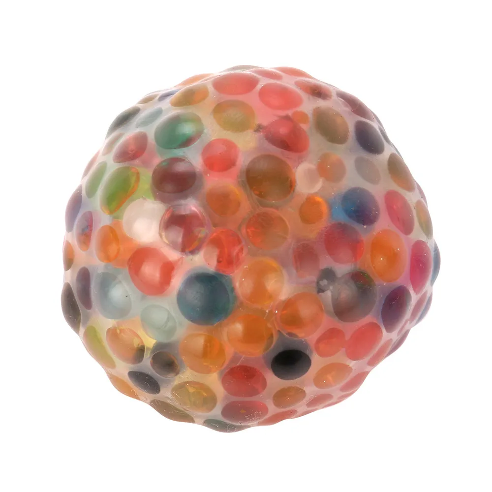 

Squeeze soft Spongy Rainbow Ball Toy Squeezable Stress Squishy Toy Stress Relief Ball For Fun Funny Gift Z0325