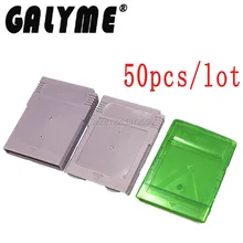 50 шт./партия прозрачный зеленый/серый чехол для игровой карты Чехол для игрового картриджа коробка для корпуса подходит для Nintendo dogba GameboyColor GBASP чехол