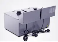 Commercial frying pan fried dough sticks machine fried potato chips deep fryer 24L double baskets deep frying fryer machine 2