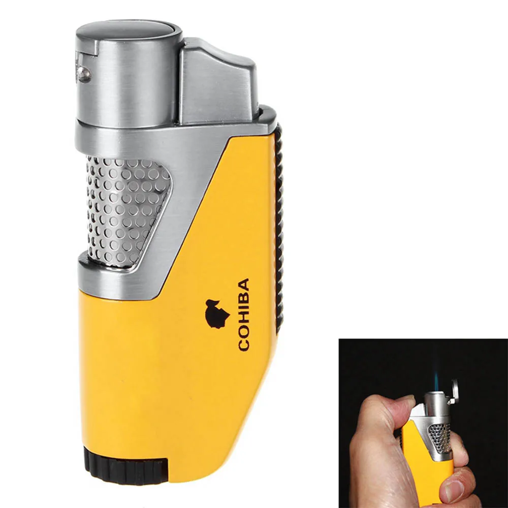 

COHIBA High-Grade Windproof Lighter Torch Jet Flame Refillable Inflatable Lighter Cigarette Lighter Gas Torch Lighter