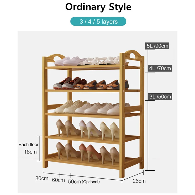 Бамбуковый дверной шкаф для обуви, простой и экономичный шкаф для обуви в общежитии, компактный стеллаж для хранения обуви