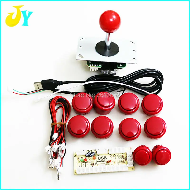 Дёойстик аркады DIY Kit Нулевой Задержкой Аркады DIY Kit USB Энкодера Для PC Джойстик Аркады Кнопки Встроенный Микропереключатель