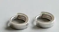 SHANICE, 925 серебряные женские серьги, круглые серьги-кольца для женщин и мужчин, простые очаровательные серьги, подарок на день рождения, ювелирные изделия - Окраска металла: small wide side