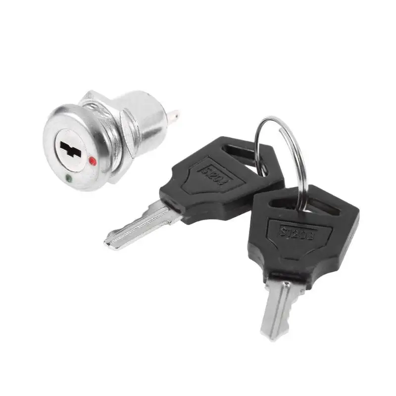 

Electronic Key ON OFF Lock Switch Phone Lock Security Power Switch Tubular Terminals With Keys for Household