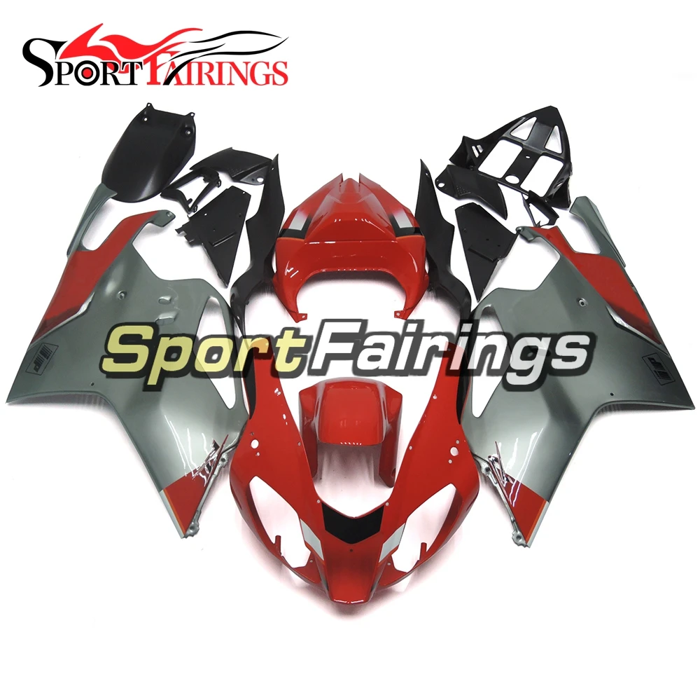 Fairing Kits For Aprilia RSV1000 03 04 05 06 RSV 1000 Mile 2004 2005 2006 ABS Motorcycle Fairings Bodywork Cowlings Red Silver | Автомобили
