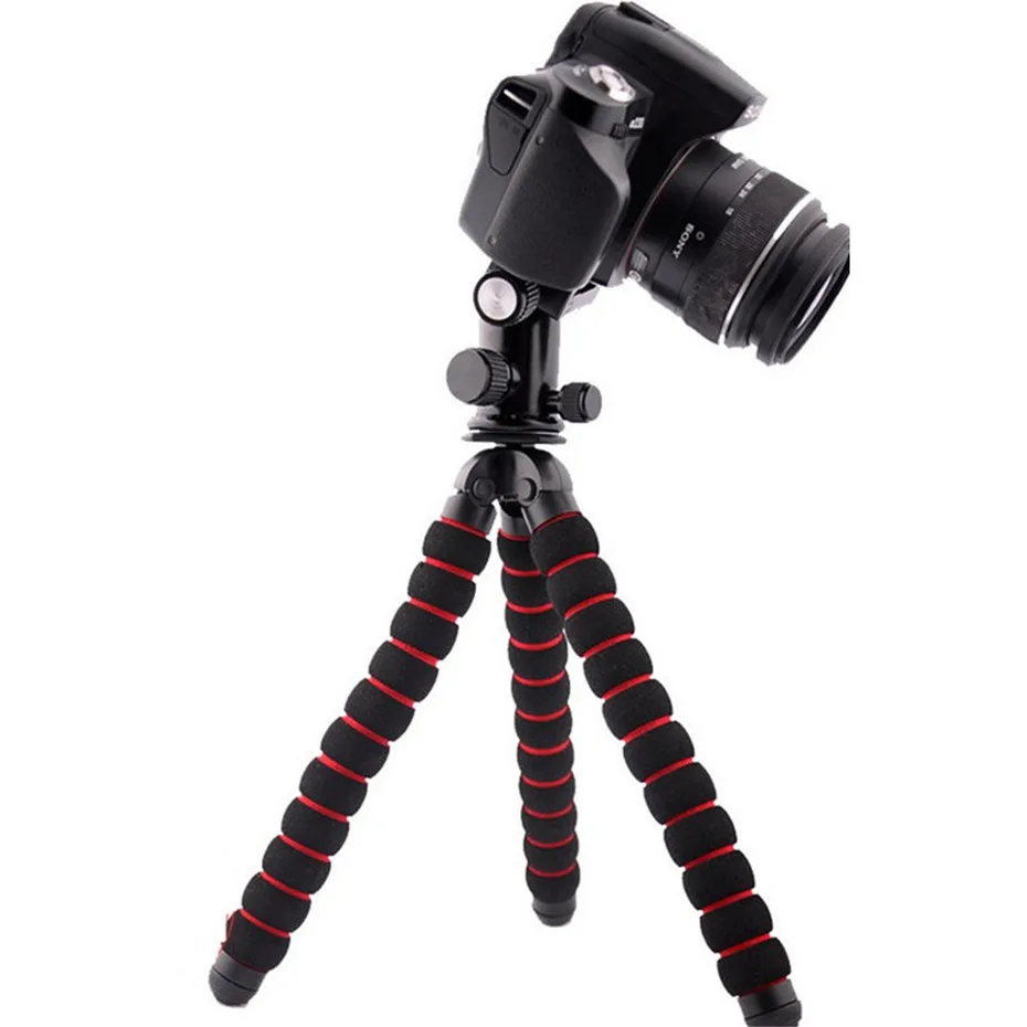  TENENELE Sponge Flexible Octopus Tripod For Digital DSLR Video Camera Tripod Hold Stand Desktop For
