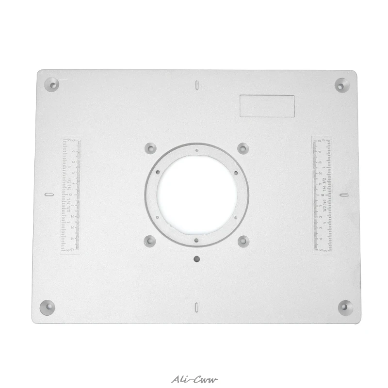 1 комплект алюминиевый фрезерный стол вставка пластина триммер гравировальная Машина деревообрабатывающая скамья маршрутизатор пластина горячая распродажа