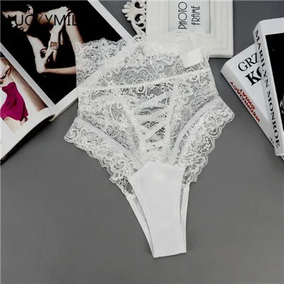 Luckymily 2018 Sexy Panties Women High Waist Lace Thongs and G Strings Underwear Ladies Hollow Out Underpants Imitation Lingerie