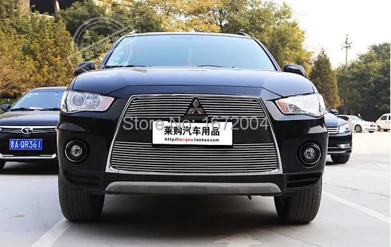 Передняя Центральная решетка решетки 3 шт. Накладка для Mitsubishi Outlander EX Evolution X 2011-2012