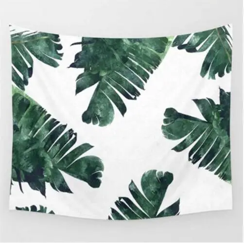 Ins Мода palm Leaf Print настенный гобелен настенный Декор богемный пляж хиппи Одеяло Boho гобелены Шторы море Полотенца коврик