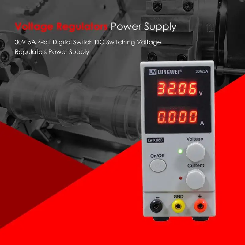 

30V 5A 4-bit Digital Switch DC Switching Voltage Regulators Power Supply 110v-220v Power Source Electrical Equipment and Supply