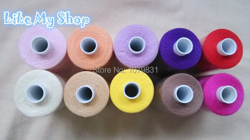 Полиэстер швейная нить машина/нитки для ручного шитья 1000 ярдов x 20 основных цветов