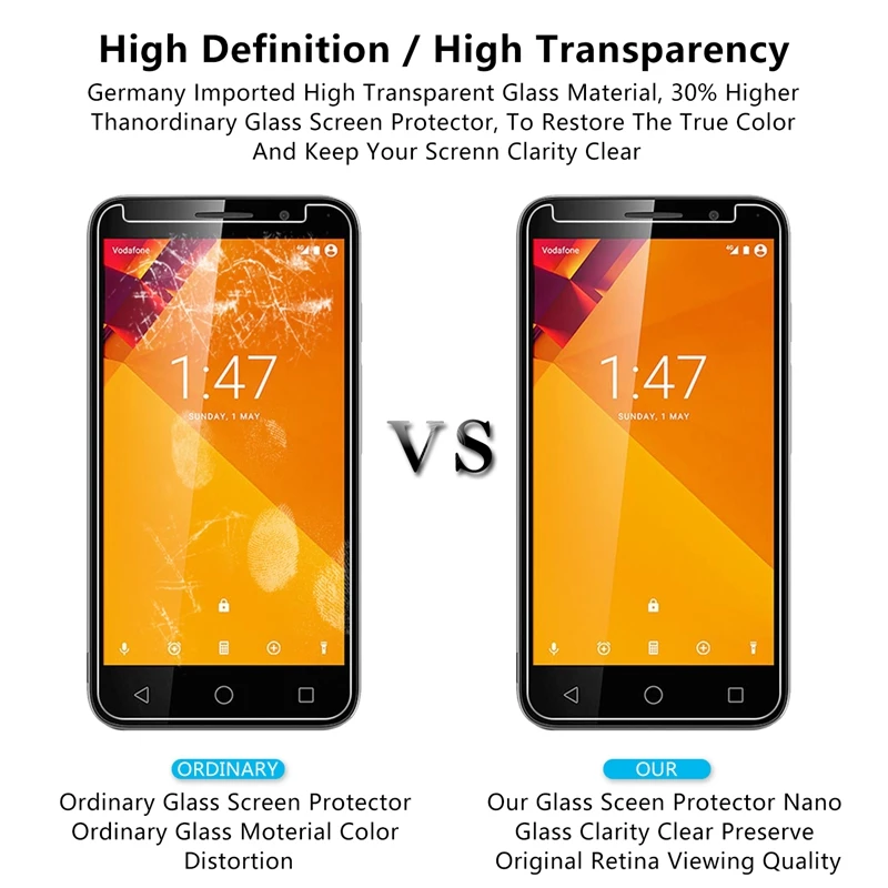 2.5D 0,26 мм 9H Премиум Закаленное стекло для Vodafone smart E9 N9 x9 V8 E8 N9 Lite защитная пленка