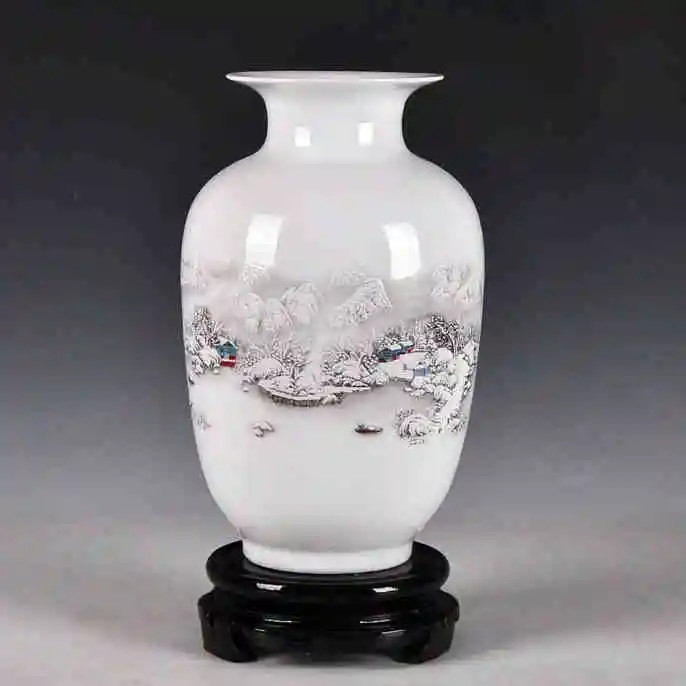 Image Modern fashion decoration white decoration jingdezhen ceramics vase