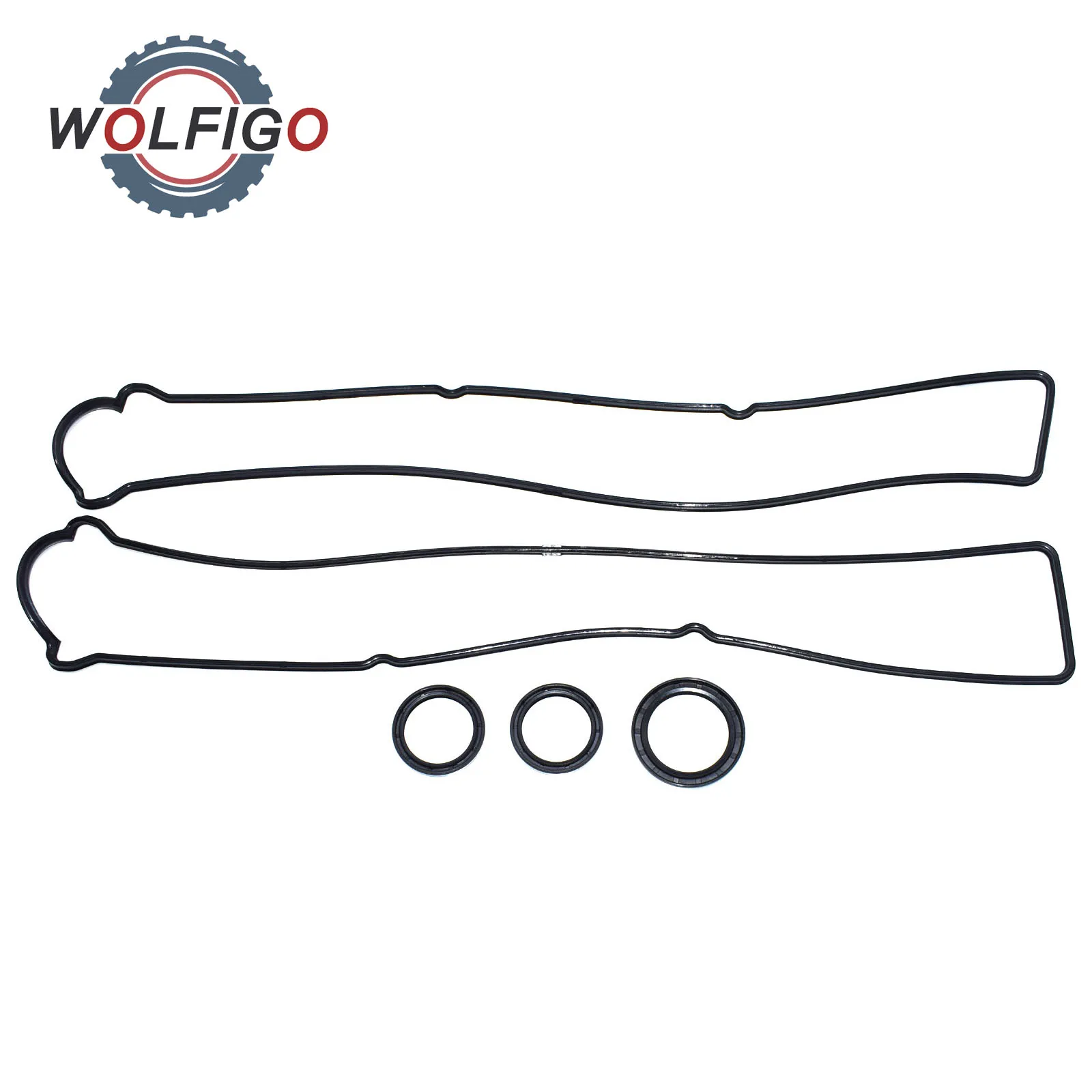 WOLFIGO Engine Valve Cover Gasket & Camshaft Plug Seal Set 90311 40020