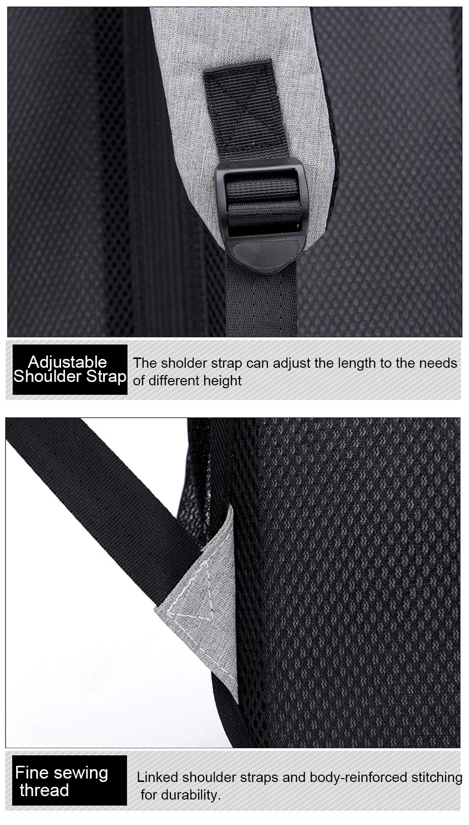 7 USB Charging Backpacks 15.6'' Laptop Backpack Canvas Men Backpacking Travel High Capacity Luggage Bag Pack Male Outdoor bagpack
