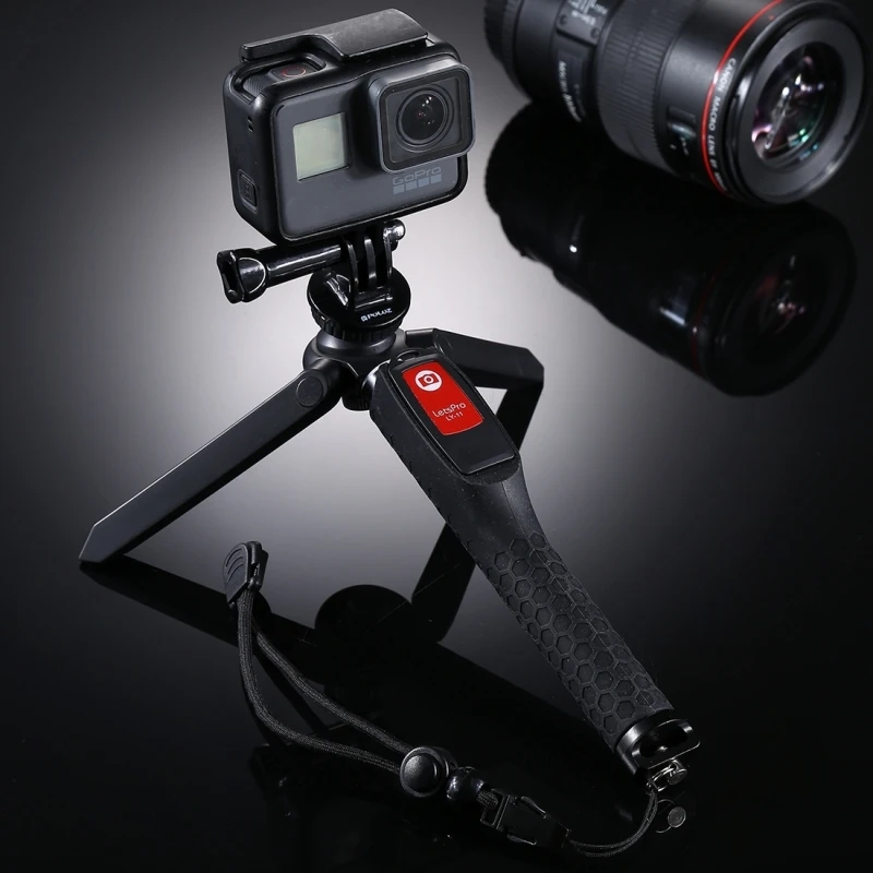 Палка для селфи Штатив для GoPro Автопортрет Монопод Выдвижная Selfie stick пульт дистанционного спуска затвора видео-съемки Покадровый Интимные аксессуары