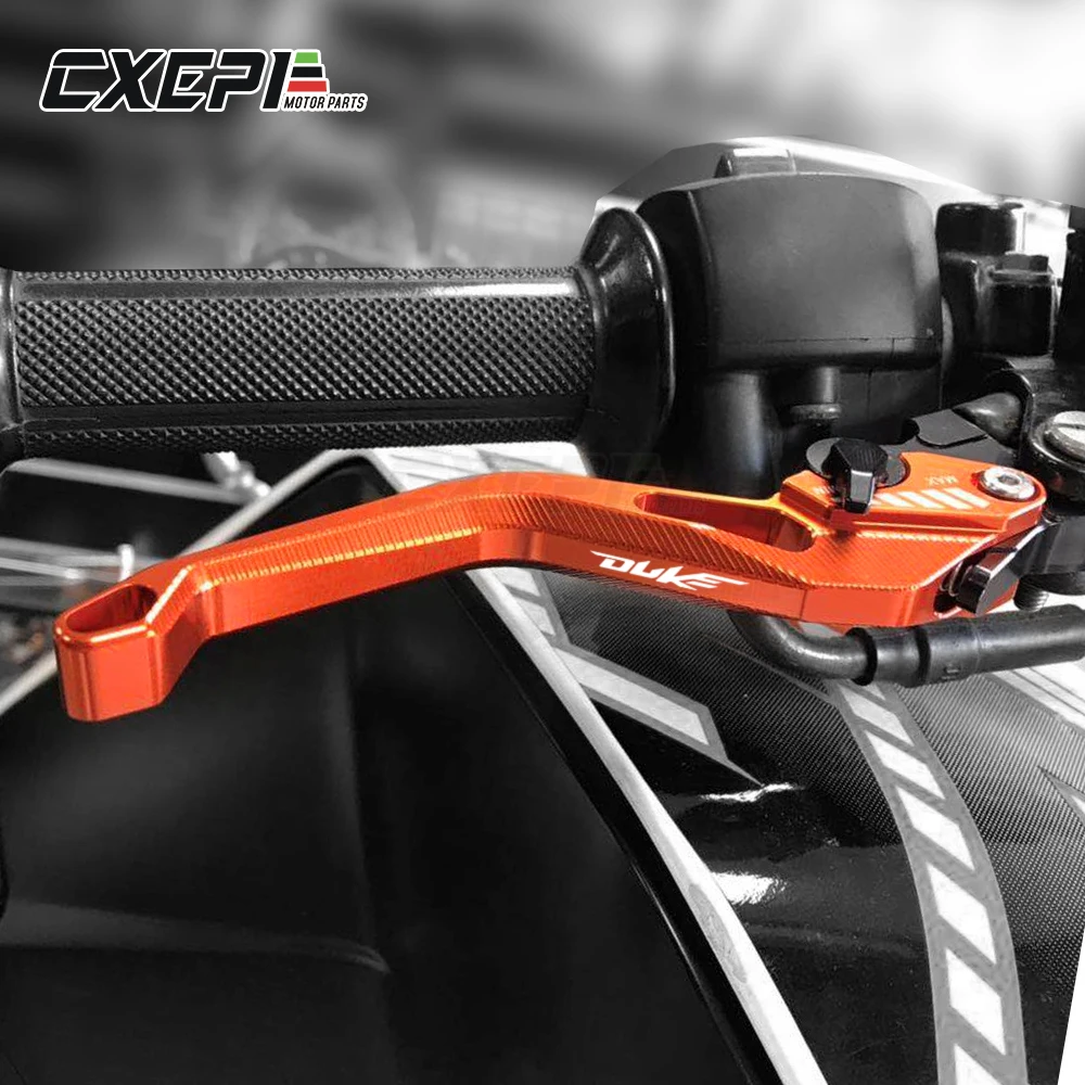 

High quality For KTM DUKE 390 250 200 125 2014 2015 2016 2017 2018 2019 Motorcycle 5D CNC Brake Clutch Levers With logo DUKE