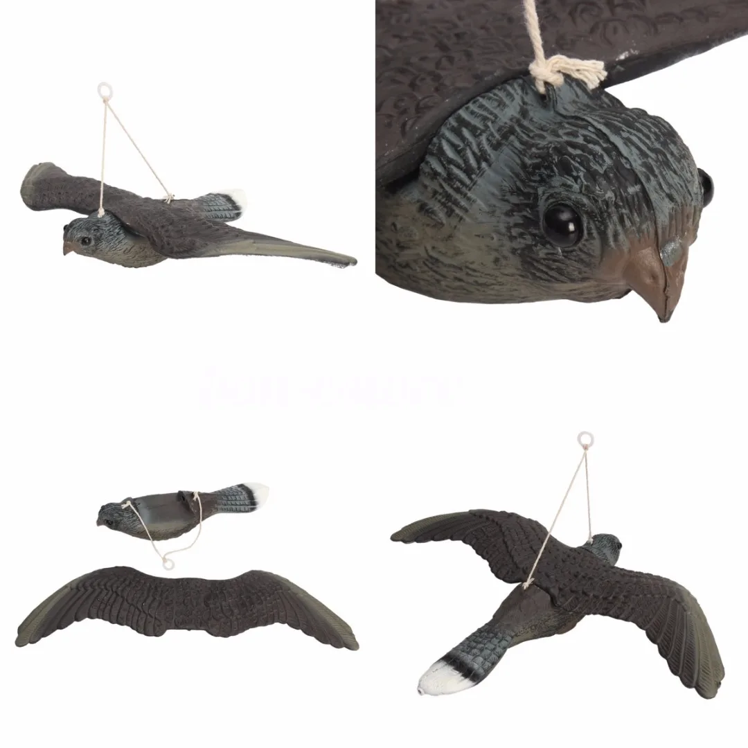 JX-LCLYL Garden Flying Bird Hawk Owl Decoy Weed Pest Control Repellent Scarer Scarecrow