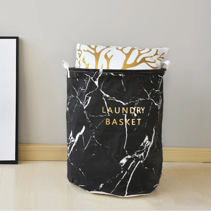 MICCK كبيرة تصاميم الغسيل سلة للماء قماش النسيج للطي المنزل الملابس برميل الاطفال لعبة أشتات تخزين منظم