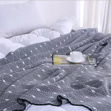 Wave pattern Blanket Knitted Woolen Soft Blanket Office Napkin Sofa Cotton Yarn Knitted Throw 1.2x1.8m Blanket Home Decor stylish sea wave pattern mermaid shape kid s knitted blanket and throws