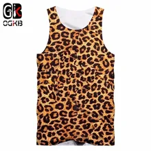 OGKB жилет для мужчин, новые тренажерные залы, Круглый Горошек, 3D топы на бретелях, принт, Lepopard, повседневная, плюс размер, 5XL, костюм унисекс, Весенняя рубашка без рукавов