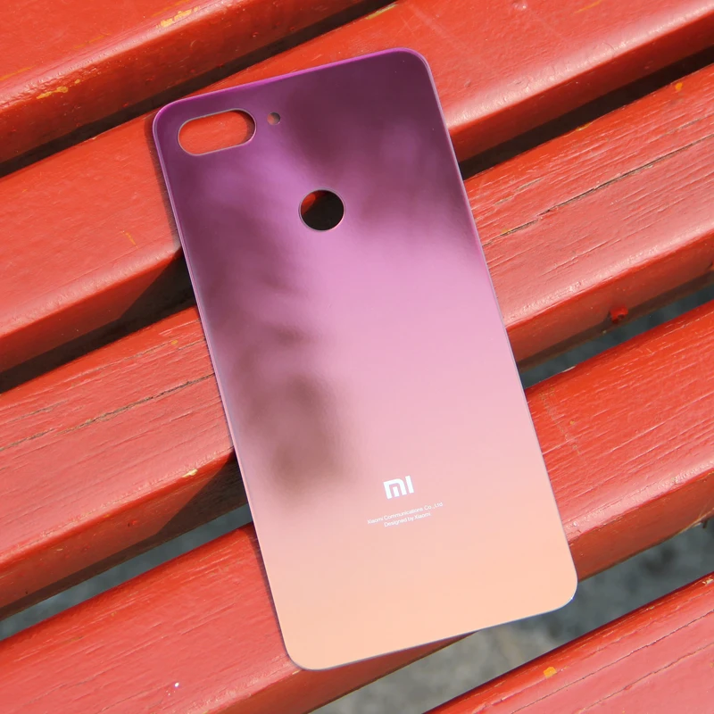 Xiao Mi Xiaomi Оригинальный чехол со стеклянной батареей для 8 Lite MI8 задняя крышка +