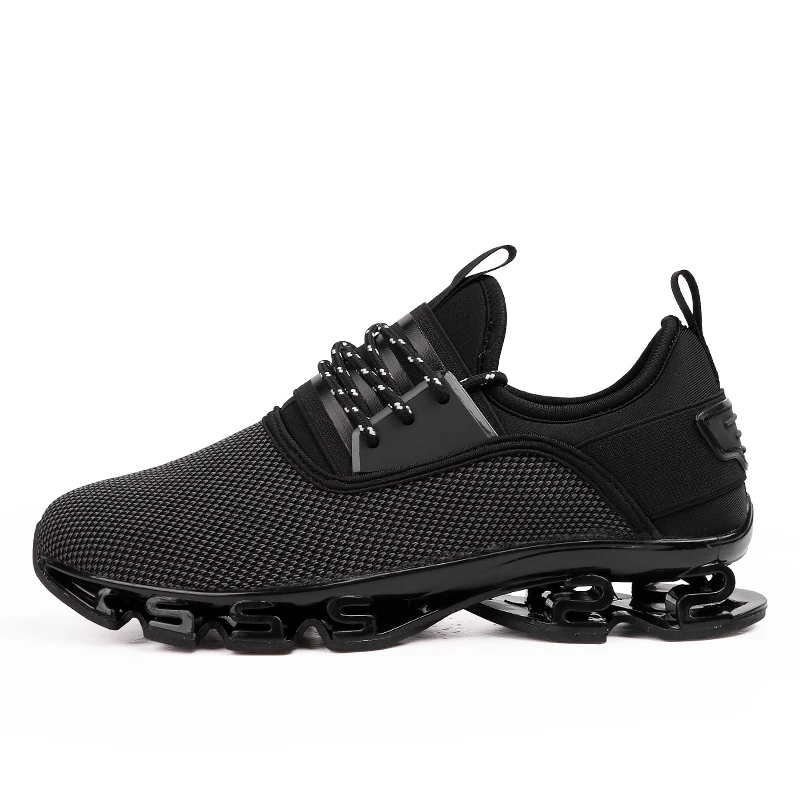 

2018 men's breathable outdoor running shoes knife sole running shoes shock absorption running shoes