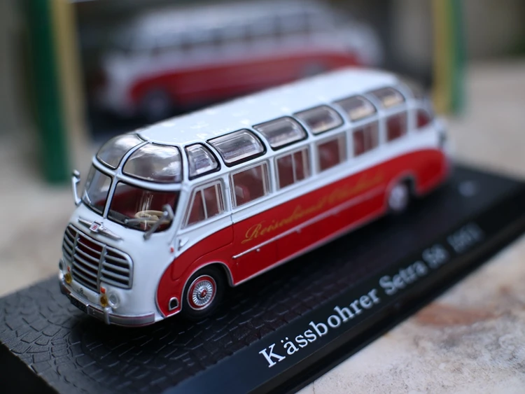 Высокая имитация автомобилей kashbohrer setra S8 1951 1:72 модели из сплава металлические