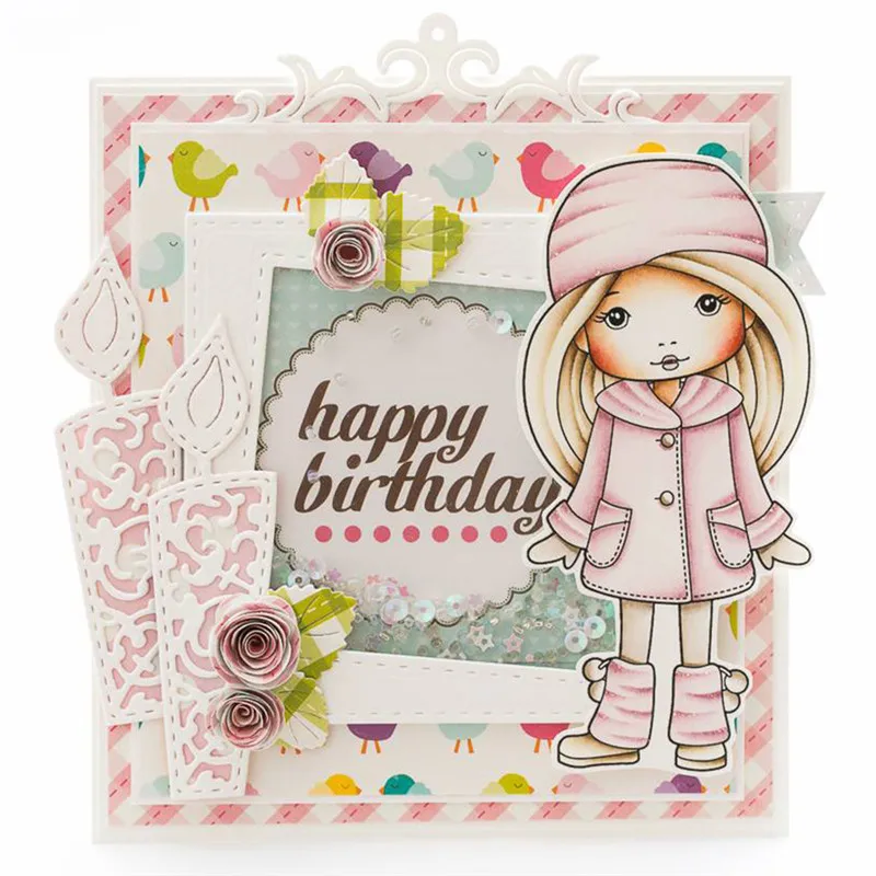 

Naifumodo Filigree Candle Dies for Scrapbooking New 2019 Craft Dies Cuts for Card Making Stitch Troqueles Stencil