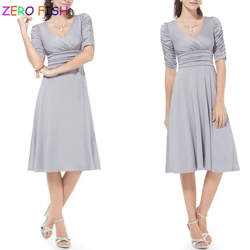 

Women summer Dress Rockabilly Business Office Work Swing Evening Party Wrap Dresses 2019 Deep V Neck Lady Sexy Dress