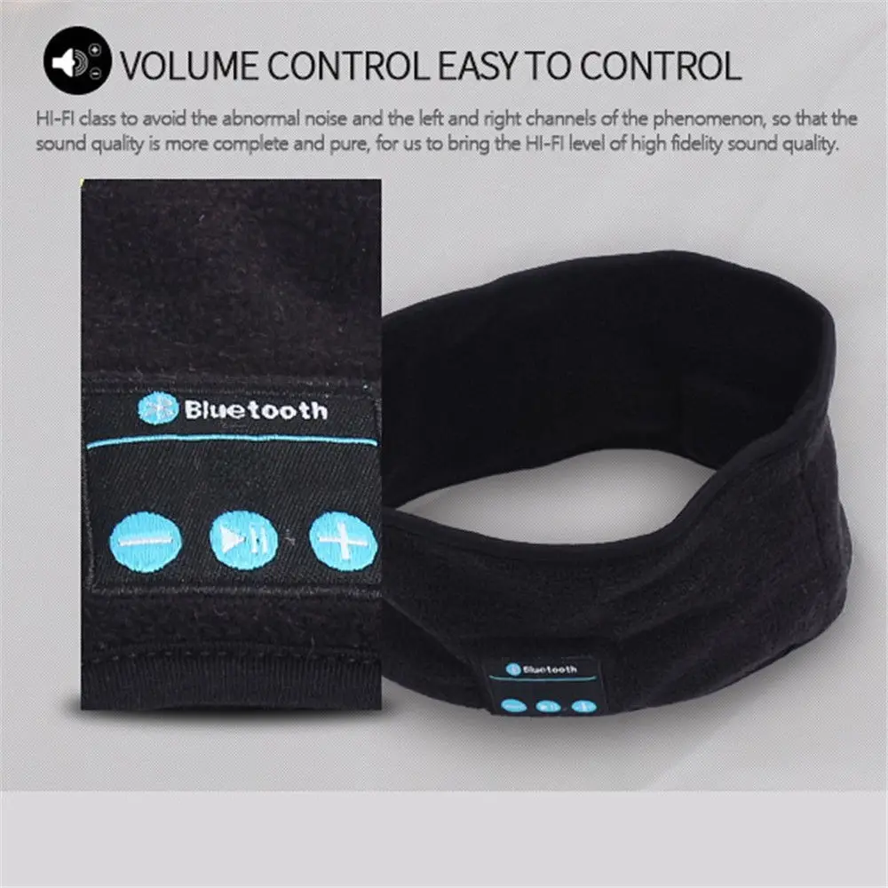 Модные беспроводные Bluetooth наушники смарт повязка на голову спортивные для
