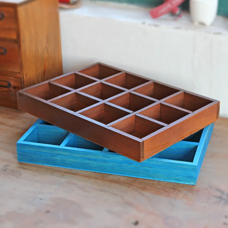 

Vintage Retro Storage Boxes Wooden Box Durable Cosmetic Box Jewellery Organizer Container Decorative Solid Wooden Display Boxes