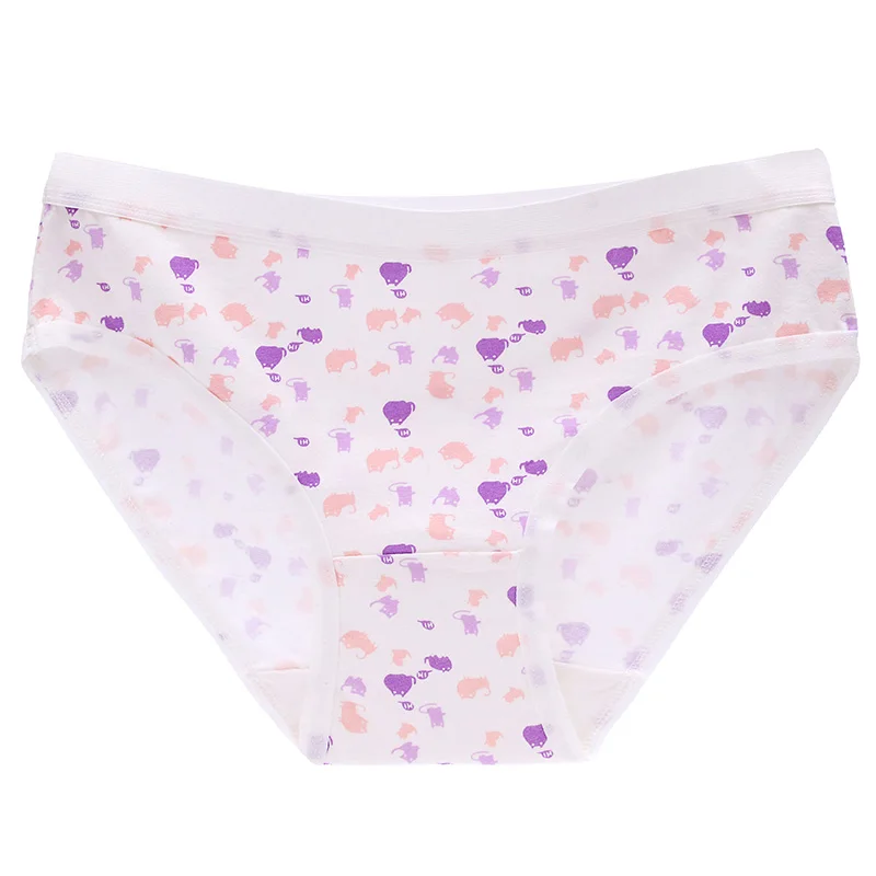 

TWTZQ New Fashion Cotton Sexy Lingeries Lips Heart Cats Tanga Cute Panties Star Solid Underwear Women Bragas Girl Breifs J3NK081