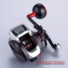 Цифровые весы колесная приманка кастинговая катушка скорость соотношение 6,3: 1 14+ 1bb Макс Перетащите на 5 кг с большим красную катушка для рыбалки