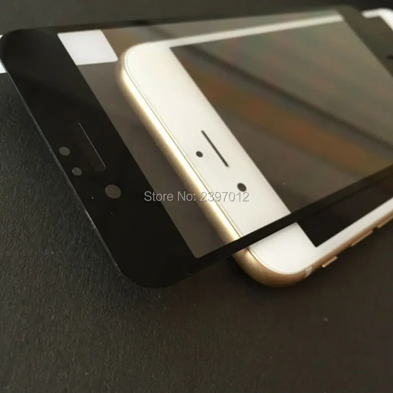 Szaichgsi 0.2 мм для iPhone 7 Plus 5.5 дюйма полное покрытие закаленное Стекло Экран протектор против царапин пузырь 100 шт