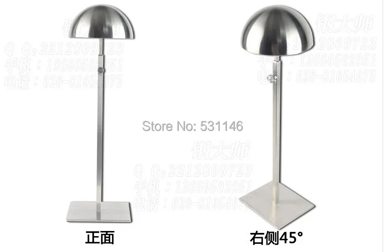 

Stainless Steel Hat display stand holer rack 5PCS/lot Matte MJ3