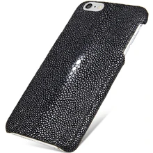 Новая роскошная настоящая кожа ската чехол для iphone 6 4,7 ''настоящая жемчужина рыбий кожаный чехол для iphone 6s 3 цвета
